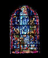 St. Mere Eglise Stained Glass Paratroopers